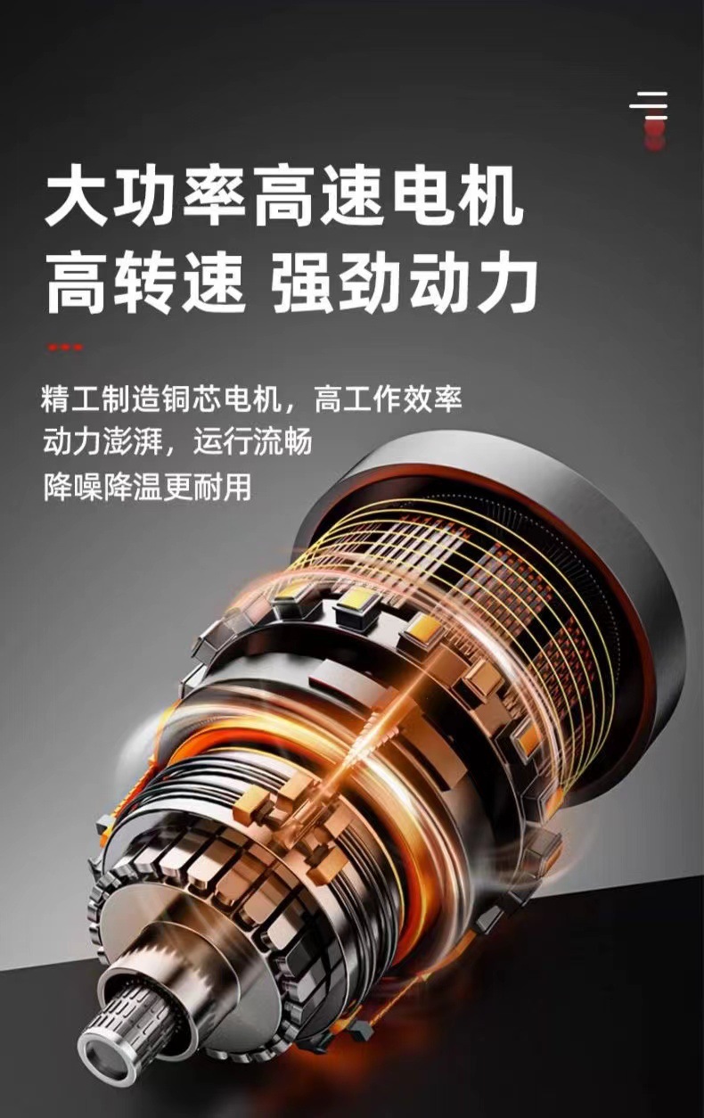 Lithium battery blower, high-power rechargeable hair dryer, industrial powerful car and household blower, aircraft small dust collector pic 11