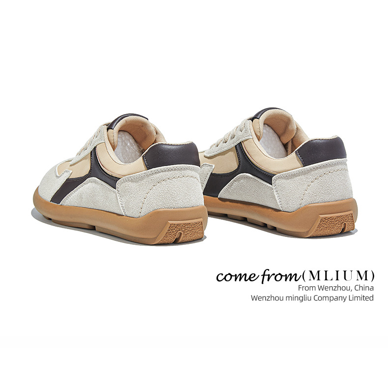 真皮复古小白鞋女2025秋季新款平底歪头运动鞋休闲女鞋百搭鞋子女详情22