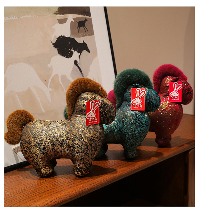 马年吉祥物小马公仔毛绒玩具生肖马玩偶儿童布娃娃年会活动哭哭马详情36