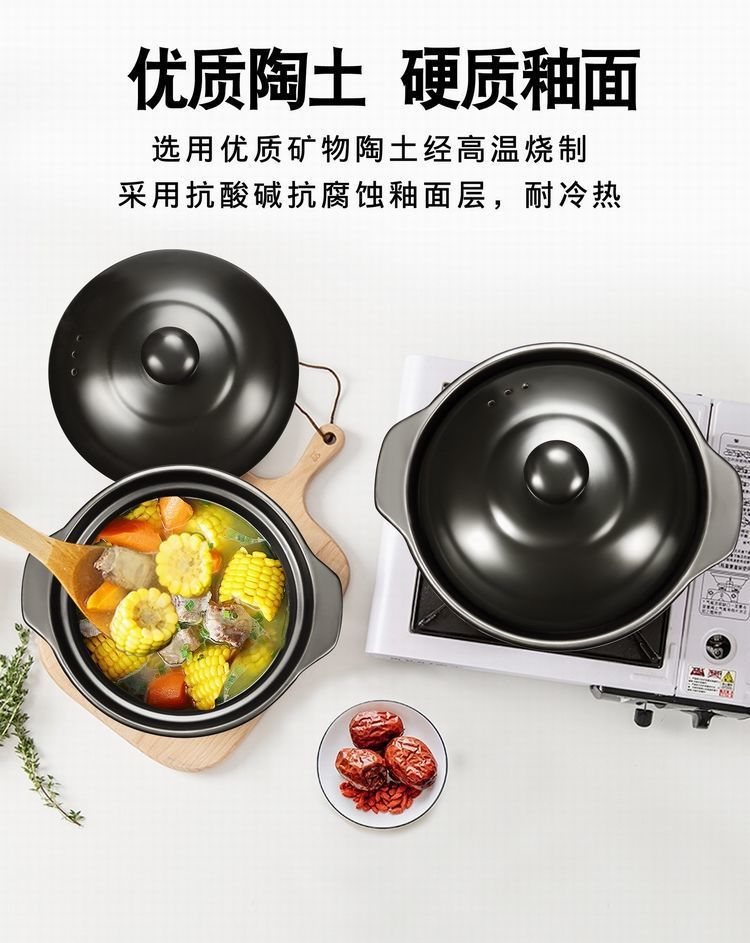 砂锅炖锅家用燃气明火黄焖鸡米饭小沙锅韩式陶瓷瓦罐汤煲厂家直销详情12