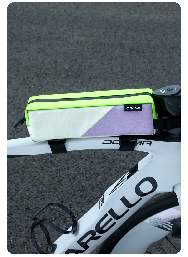 ESLNF mountain bike riding bag, top tube bag, color-blocked waterproof mountain road bike, front beam bag, bike equipment pic 11