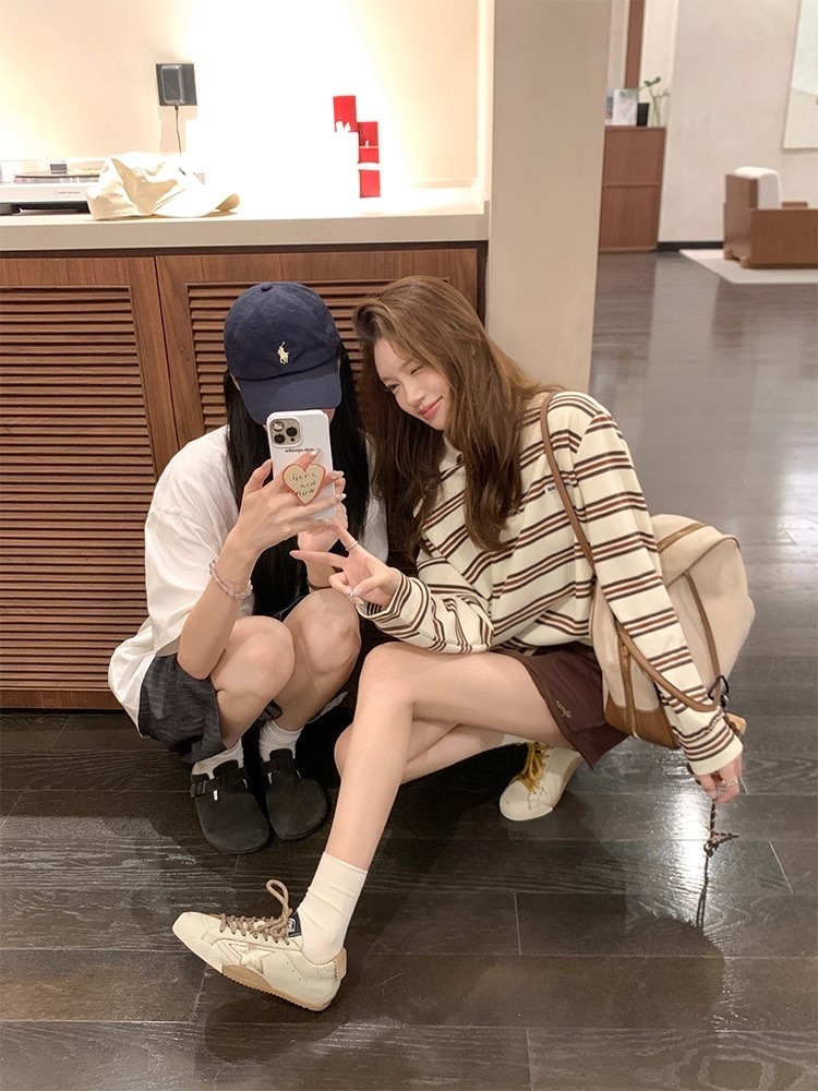 葡萄妈同款真皮德训鞋2025秋季新款韩系星星做旧休闲运动脏脏鞋详情7