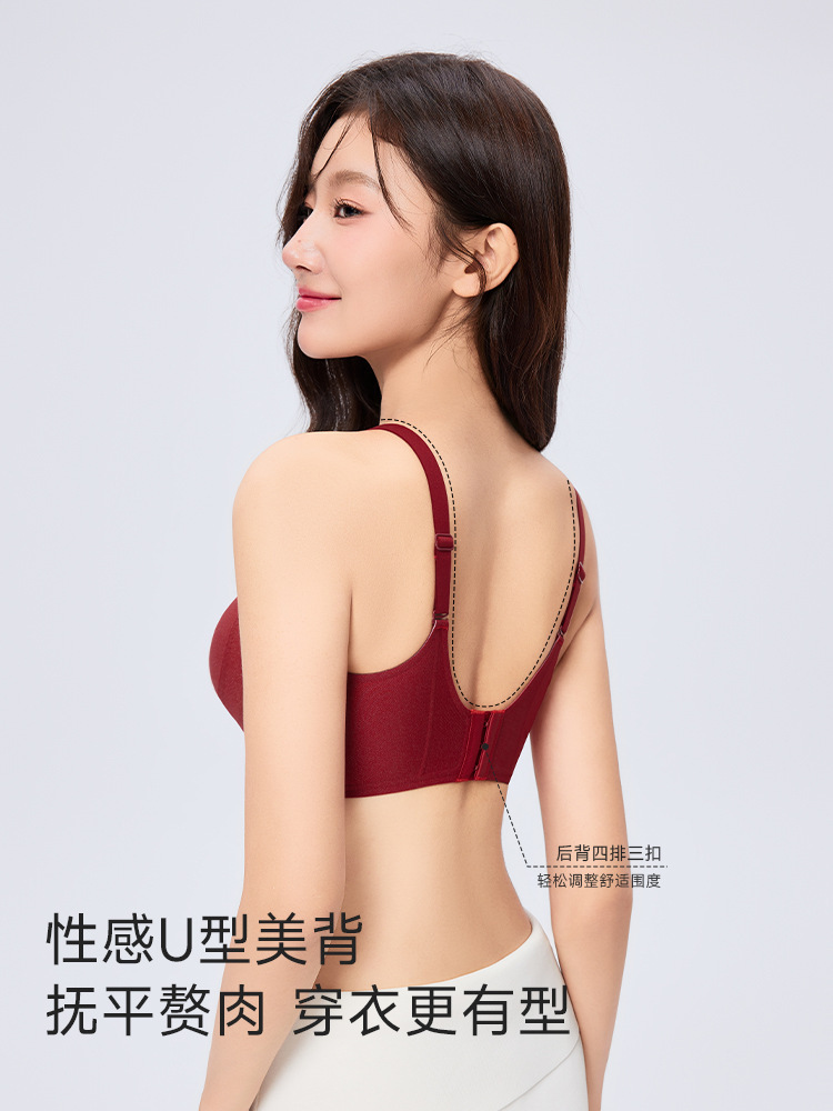 裸感普拉提无痕内衣女士软支撑小胸聚拢显大侧收副乳防下垂服装模特展示道具详情16