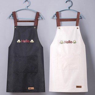 Lace apron, kitchen, home, waist belt, pocket, princess style, dirt-resistant, hand-wiping, waterproof and oil-resistant, wholesale of bibs pic 3