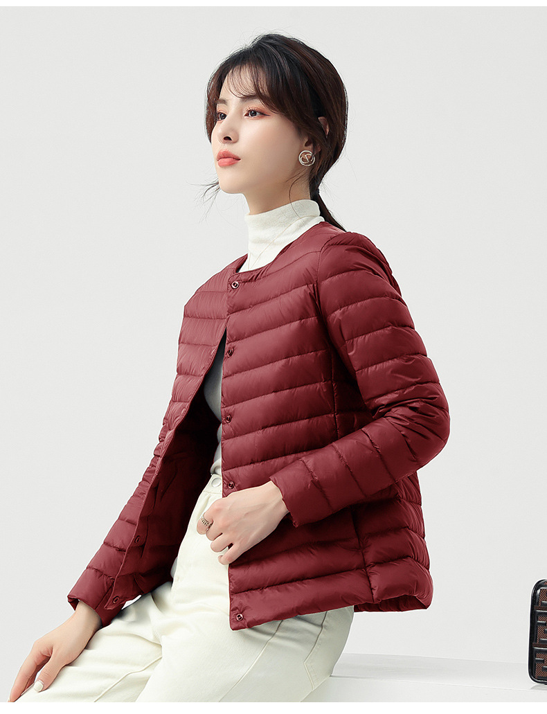 2025跨境新款轻薄羽绒服外套女秋冬羽绒服内胆轻型薄款时尚保暖详情30