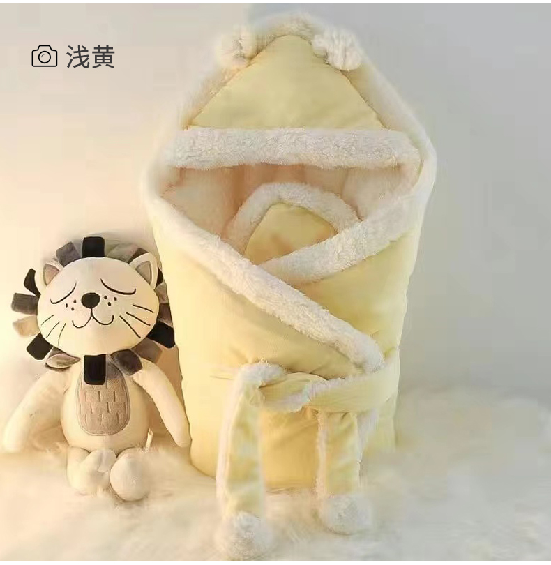 包被婴儿初生秋冬加厚新生儿抱被冬加厚外出保暖宝宝防惊跳襁雁冰详情17