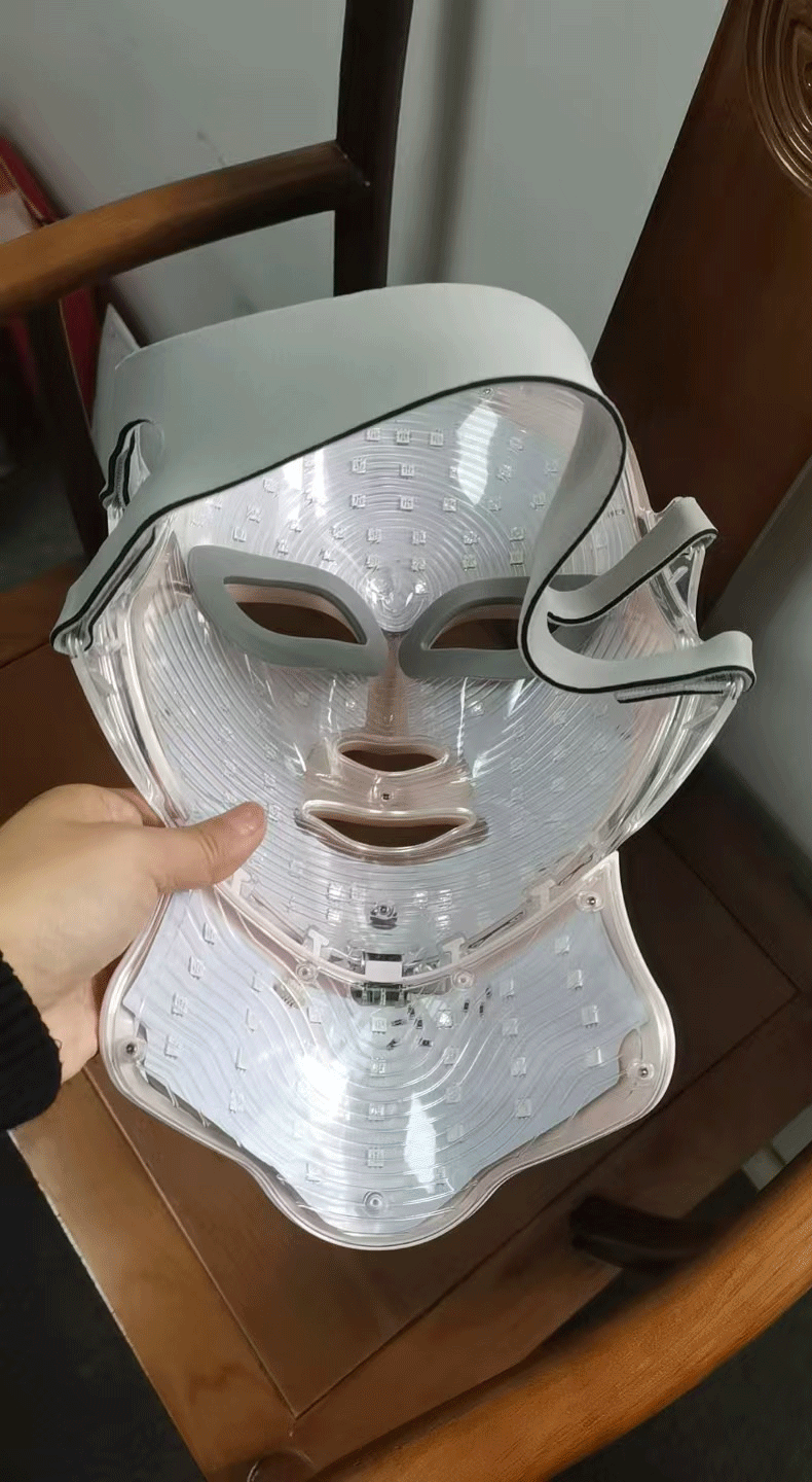 shanilak Cross-border best-selling rechargeable touch color light Mask Device, LED seven-color beauty mask, spectrometer beauty device pic 6