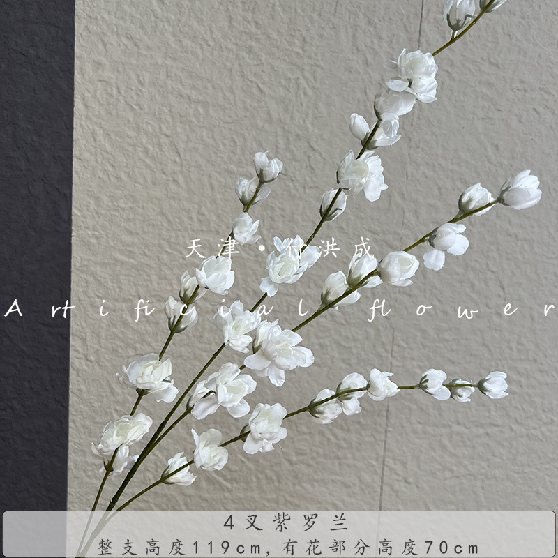 4-pronged violet, artificial rose, flying swallow, silk fabric, wedding hall, outdoor home decoration, ceiling flower wholesale bouquets pic 15