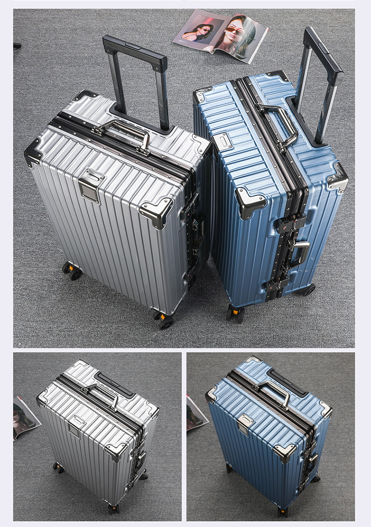 旅行箱男学生大容量铝框密码箱女行李箱结实耐用加厚拉杆箱万向轮详情19