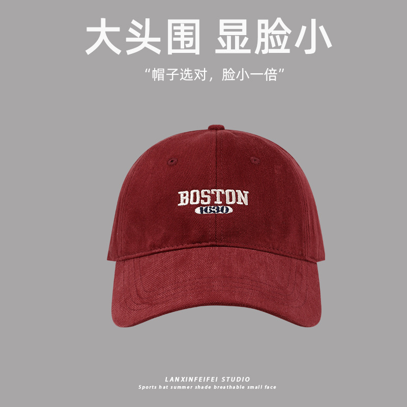 2024 New oversized baseball cap for women, deep top to show off face, small brushed cotton baseball cap, Korean version wide-brimmed cap for men pic 8