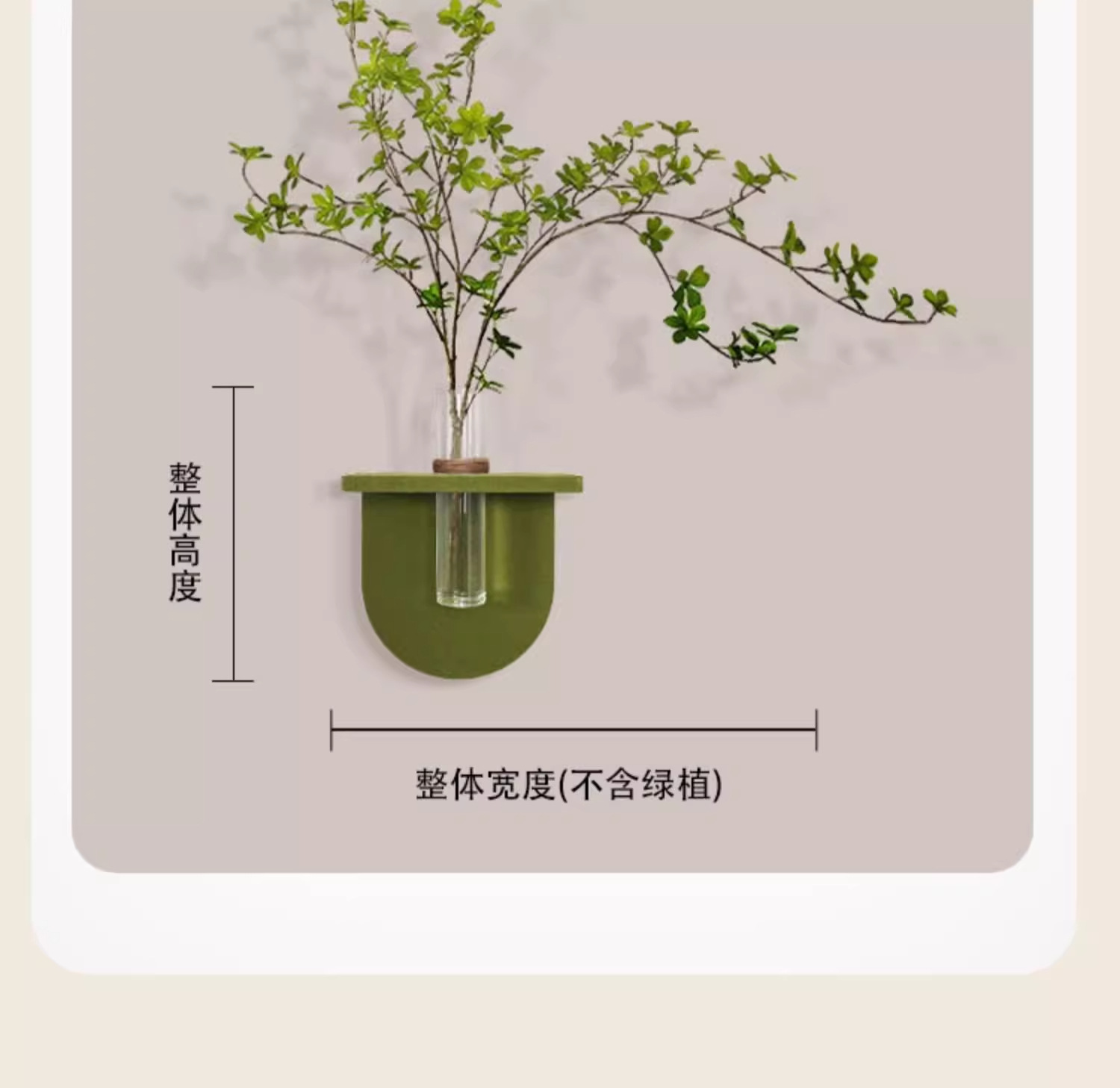 DIY餐厅装饰画奶油风客厅立体水培绿植壁画高级感砂岩肌理感挂画详情20