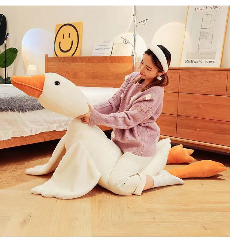 Wholesale of plush toys, popular white goose throw pillows, plush toys, dolls, gifts and cute pets pic 6