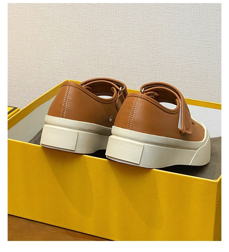 赵露思同款法式丑萌mona玛丽珍鞋2023年复古厚底小白鞋大头单鞋详情11