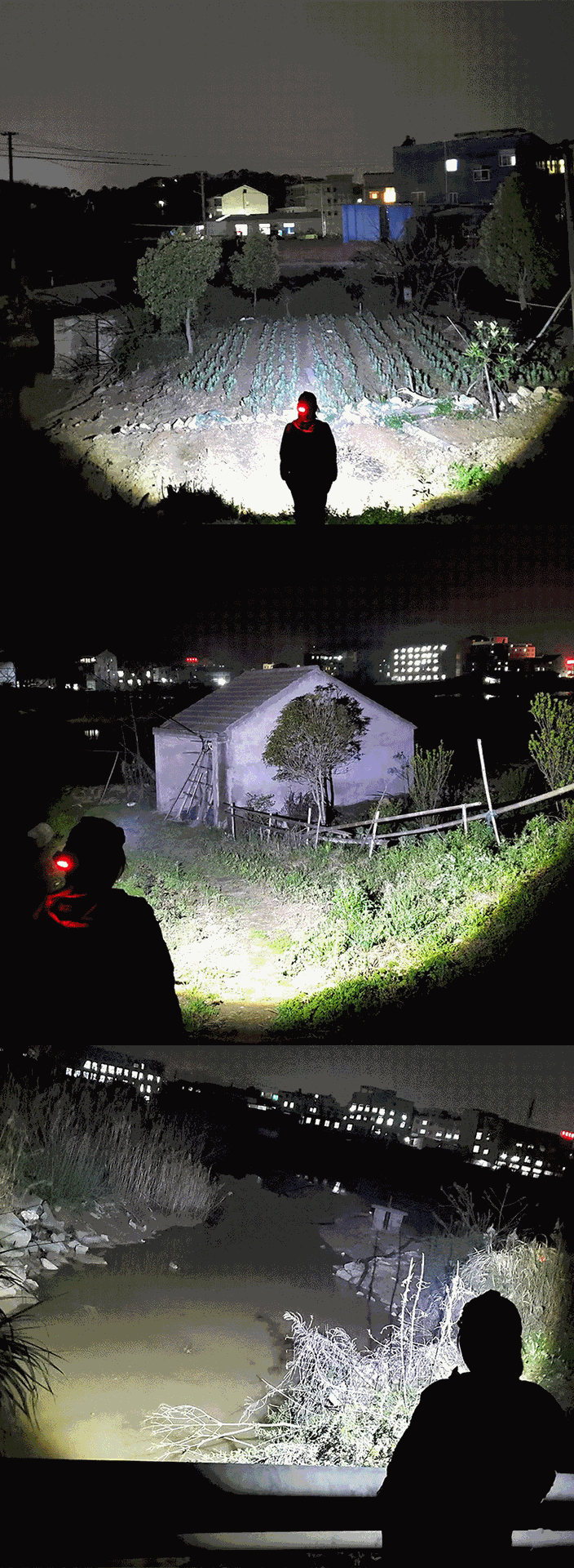 The new cross-border XHP-70 headlamp features a powerful retractable zoom, USB charging output, and LED battery level display for mobile phones pic 13