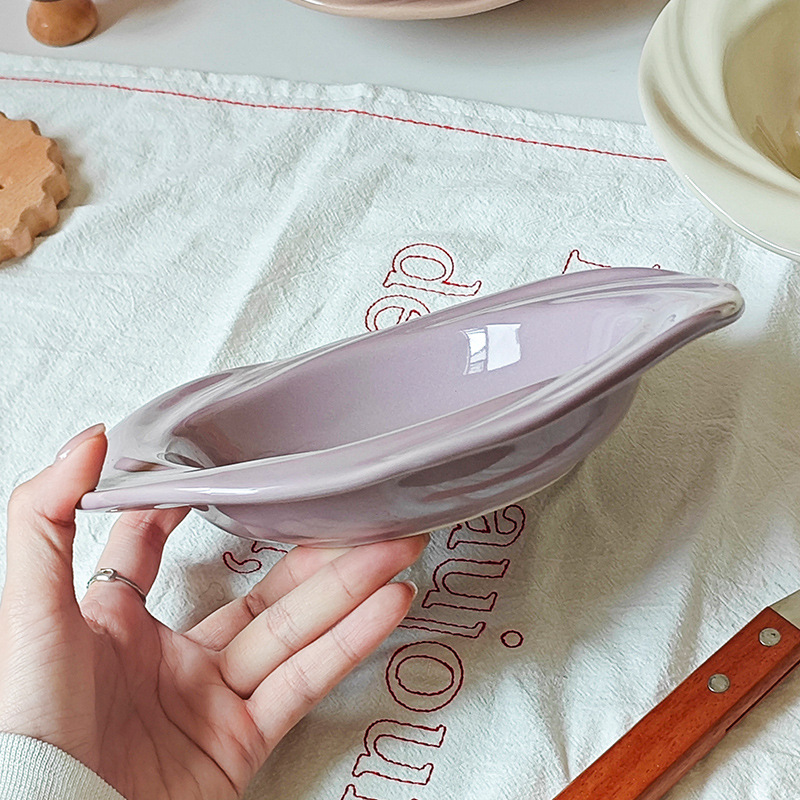 ins风可爱陶瓷餐具高颜值盘子菜盘意面盘西餐盘家用高级感甜品盘详情13