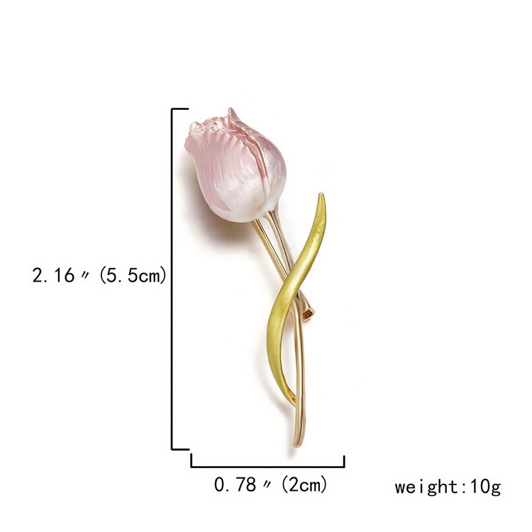 Cross-border best-selling plant series brooches, daisies, sunflowers, lacquered vases, maple leaf flower brooches and brooch accessories pic 4