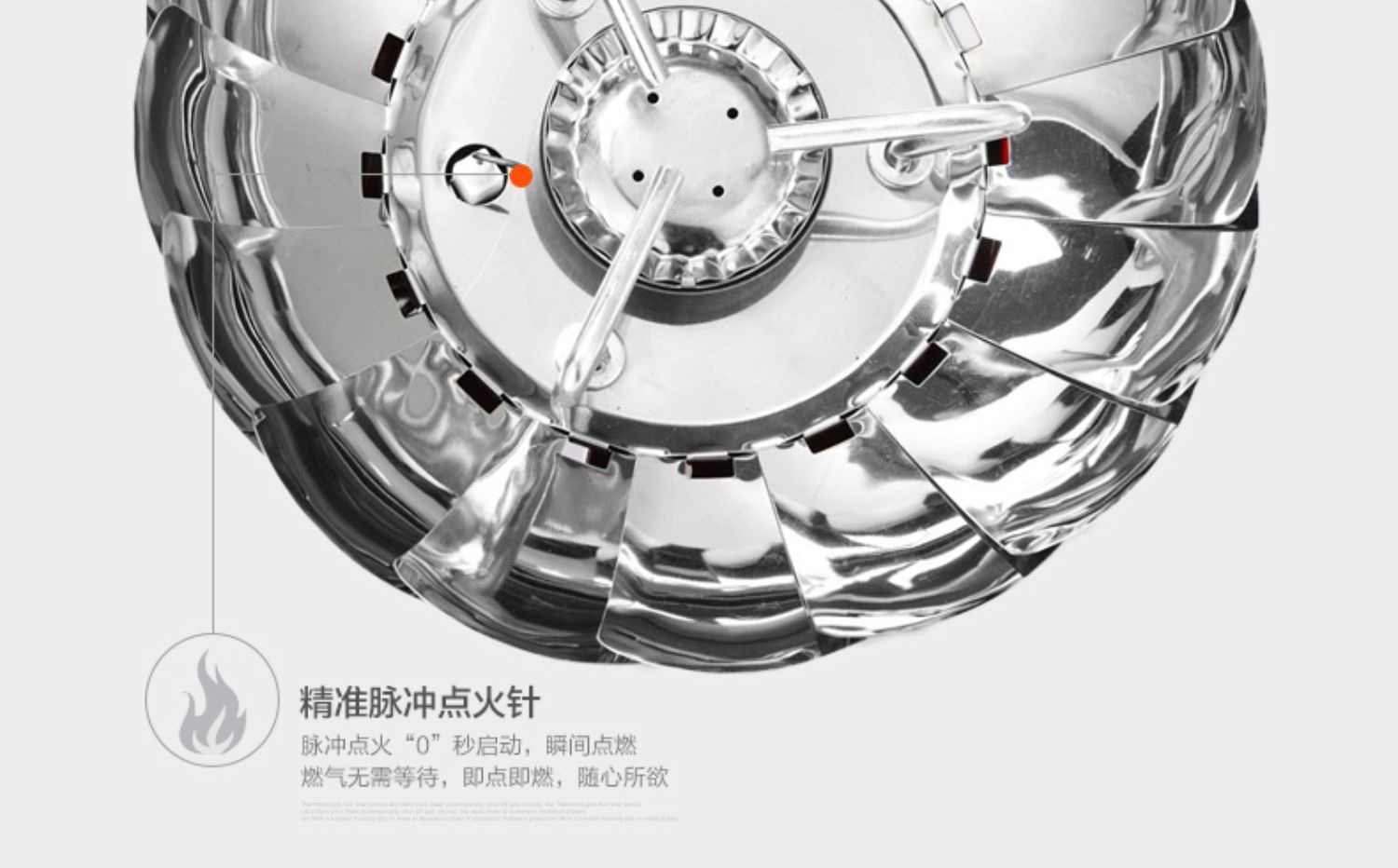 Concave and convex outdoor windproof camping stove head, portable stove head, Lotus ultra-light stove head, picnic stove and cooking equipment pic 2