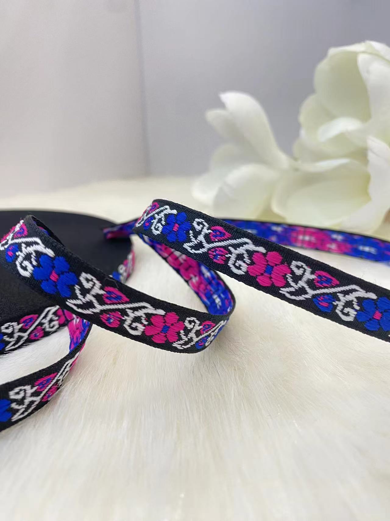 多种款式现货民族风提花刺绣织带新春发饰头饰辅料批发厂家直供详情28