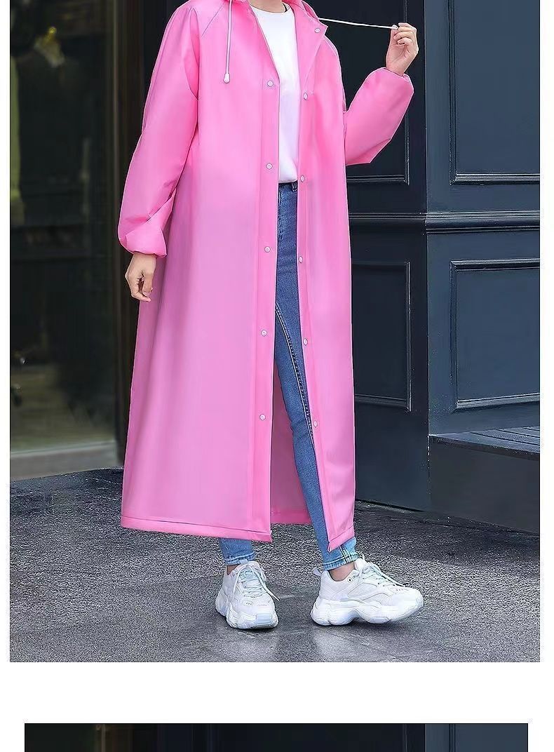 成人长袖非一次性雨披连体雨衣便携长款防雨全身一体式带帽EVA详情26