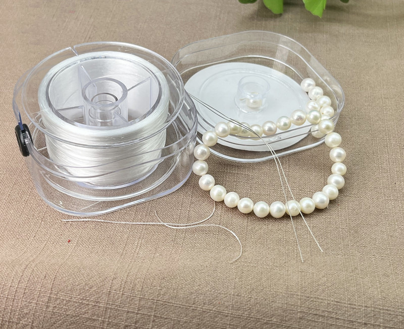 Imported wear-resistant bead-threading rubber band bracelet string, pearl and cultural plaything crystal elastic string, ultra-fine Buddhist prayer bead string pic 16
