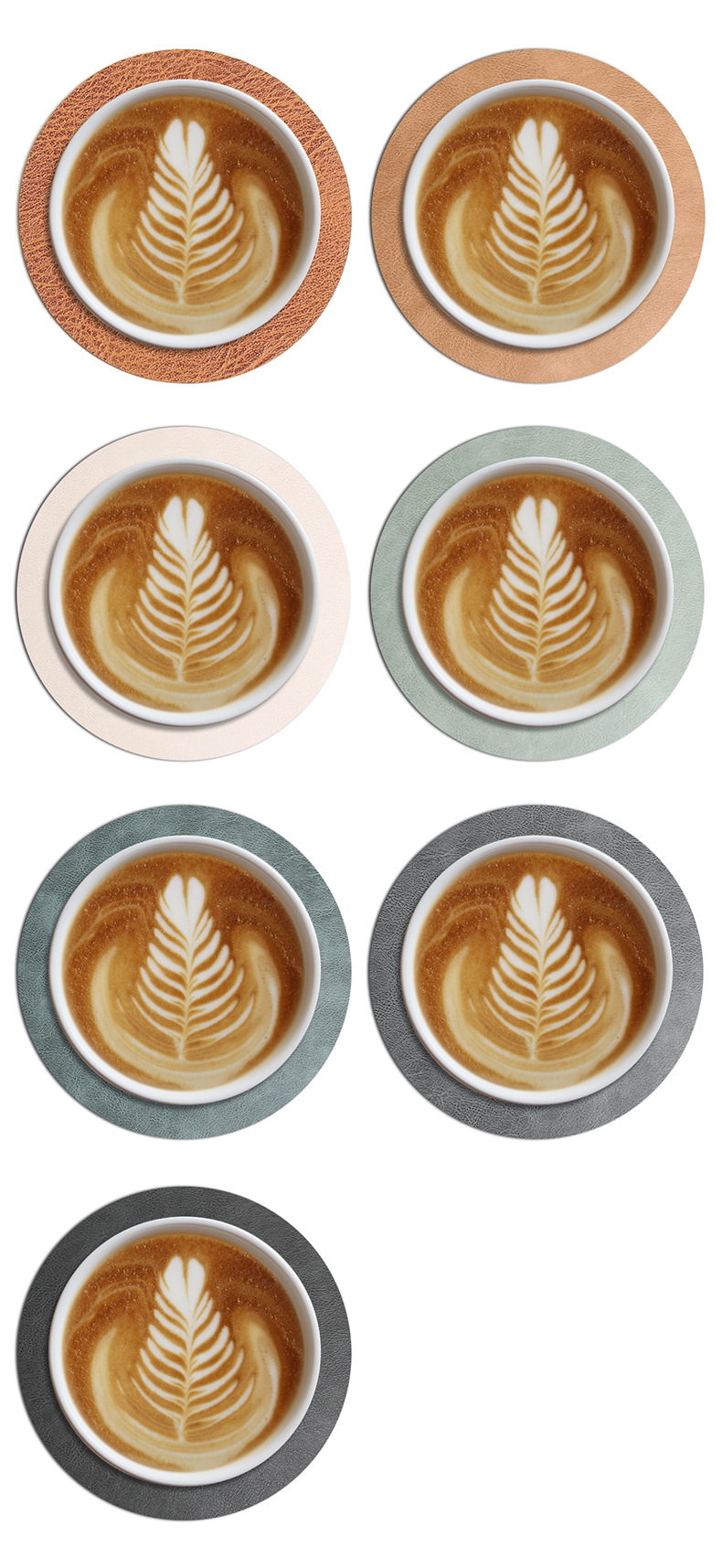 跨境皮革餐垫防烫西餐垫双面一体牛皮纹隔热餐桌垫酒店家用隔热垫详情27