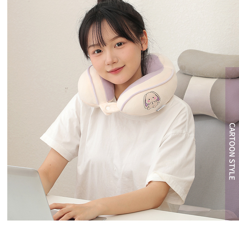 驼峰u型枕办公室午睡护颈枕旅行便携颈枕柔软飞机枕可加印logo详情4