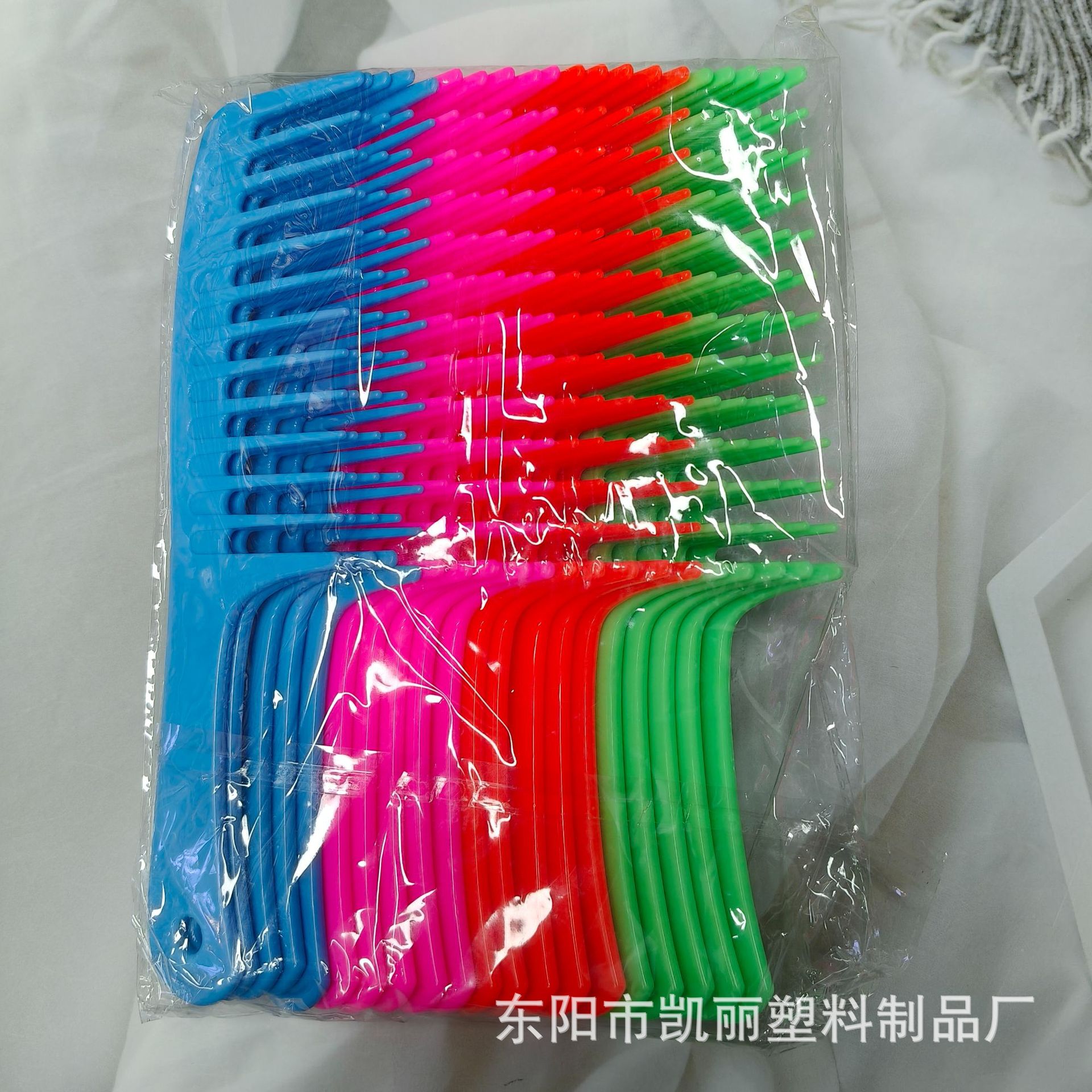 批发非洲中东顺发蓬松造型梳女士专用基础梳子大刀梳宽齿塑料梳子详情5
