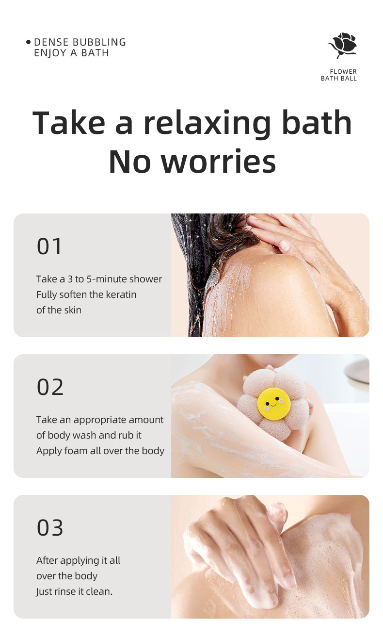 Yuesi home patented flower-shaped dense milk foam SPA bath详情7