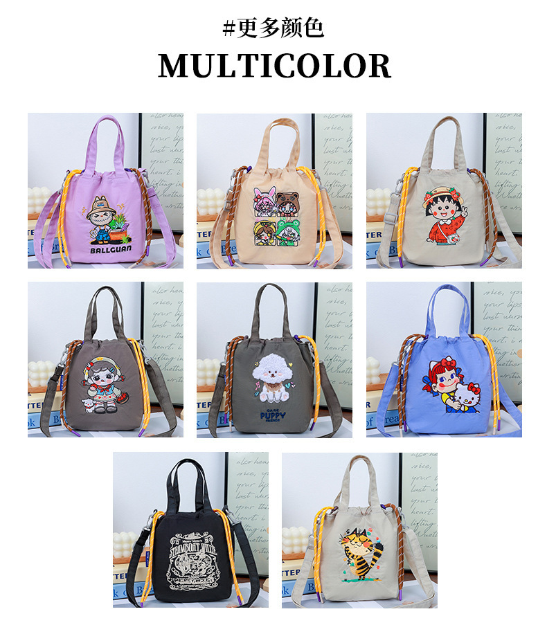 A new Korean summer stylish hand-held crossbody phone bag, waterproof casual fabric bag, lightweight, simple and versatile single-shoulder bag pic 3