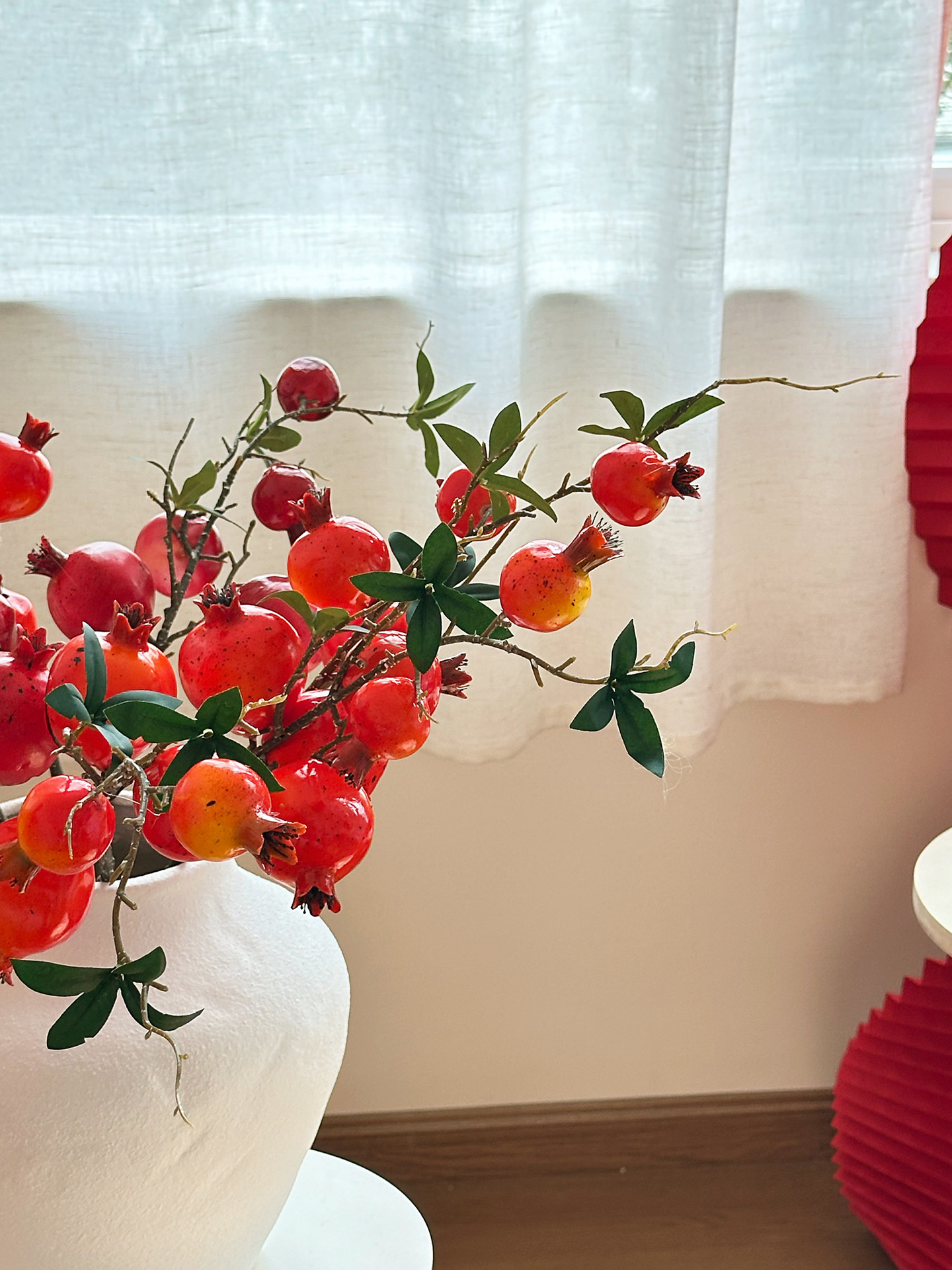 中式仿真石榴果实仿真花假花摆设年宵花喜庆过年客厅餐桌家居摆件详情13