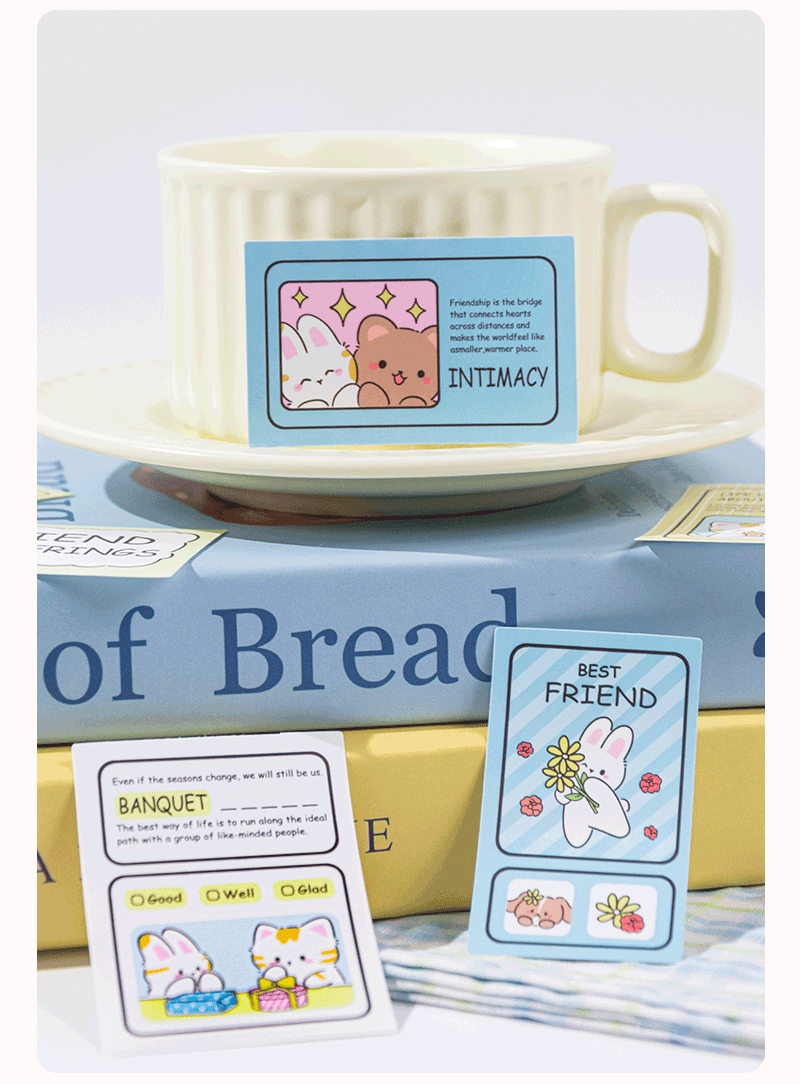 鑫奇新25张幸福具象化贴纸包浪漫生活温柔手账本水杯装饰小贴画详情9