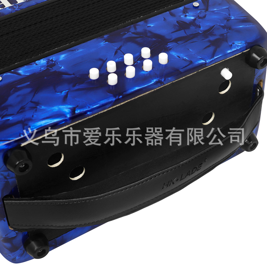 HK·LADE accordion wrist strap 60/72/80/96 bass strap Leather accordion left hand strap replacement strap pic 3