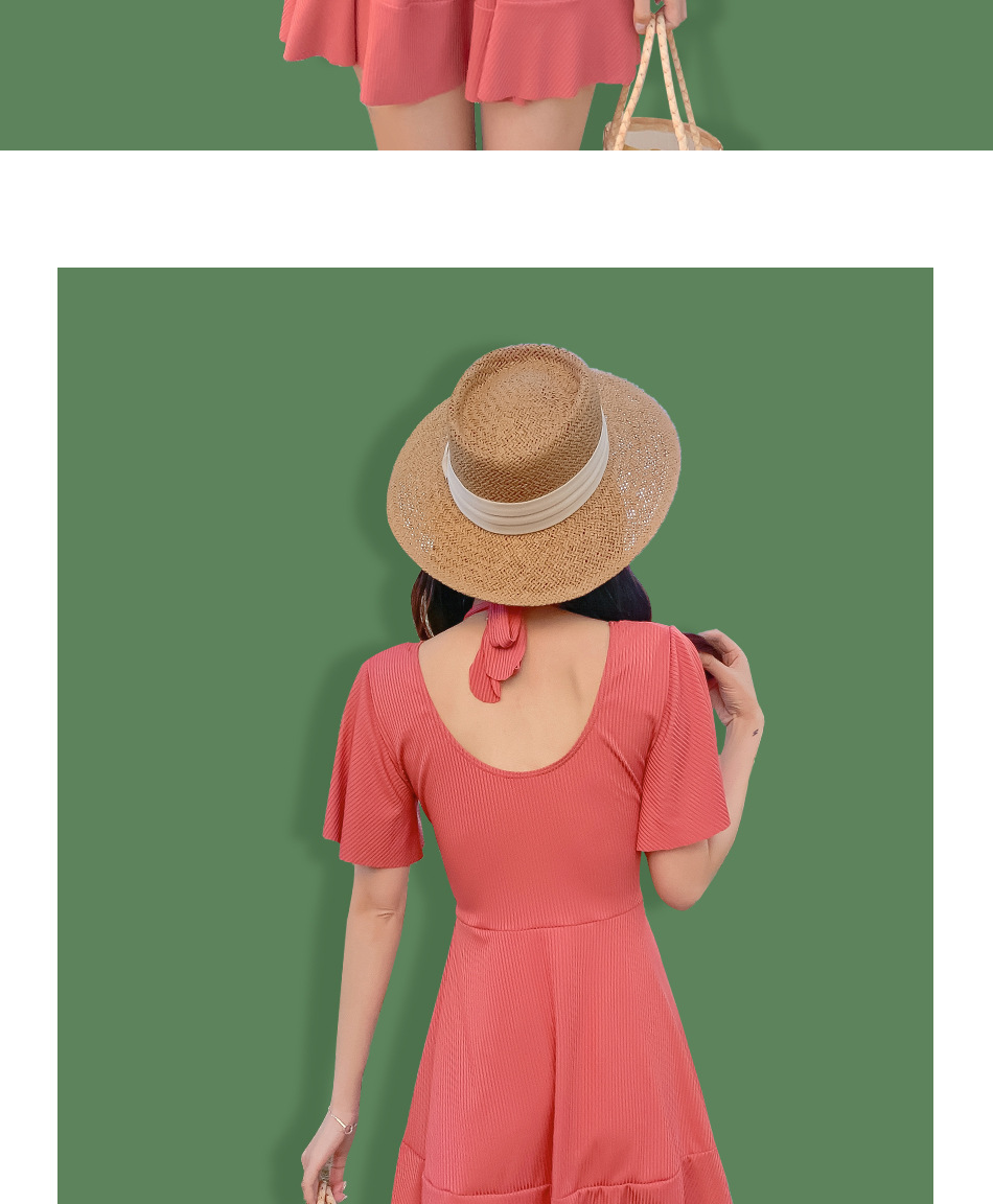 Hot-selling plus-size swimsuits for overweight women and girls, conservative and slimming one-piece dresses, hot spring swimming swimsuits, sexy swimsuits wholesale -038857 pic 13