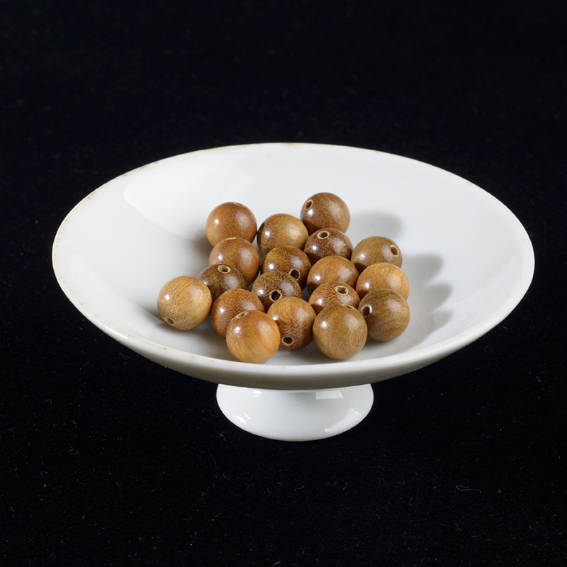 手工 散珠DIY十八籽6-8mm阿根廷绿檀圆珠木质佛珠饰品配饰散珠批详情10