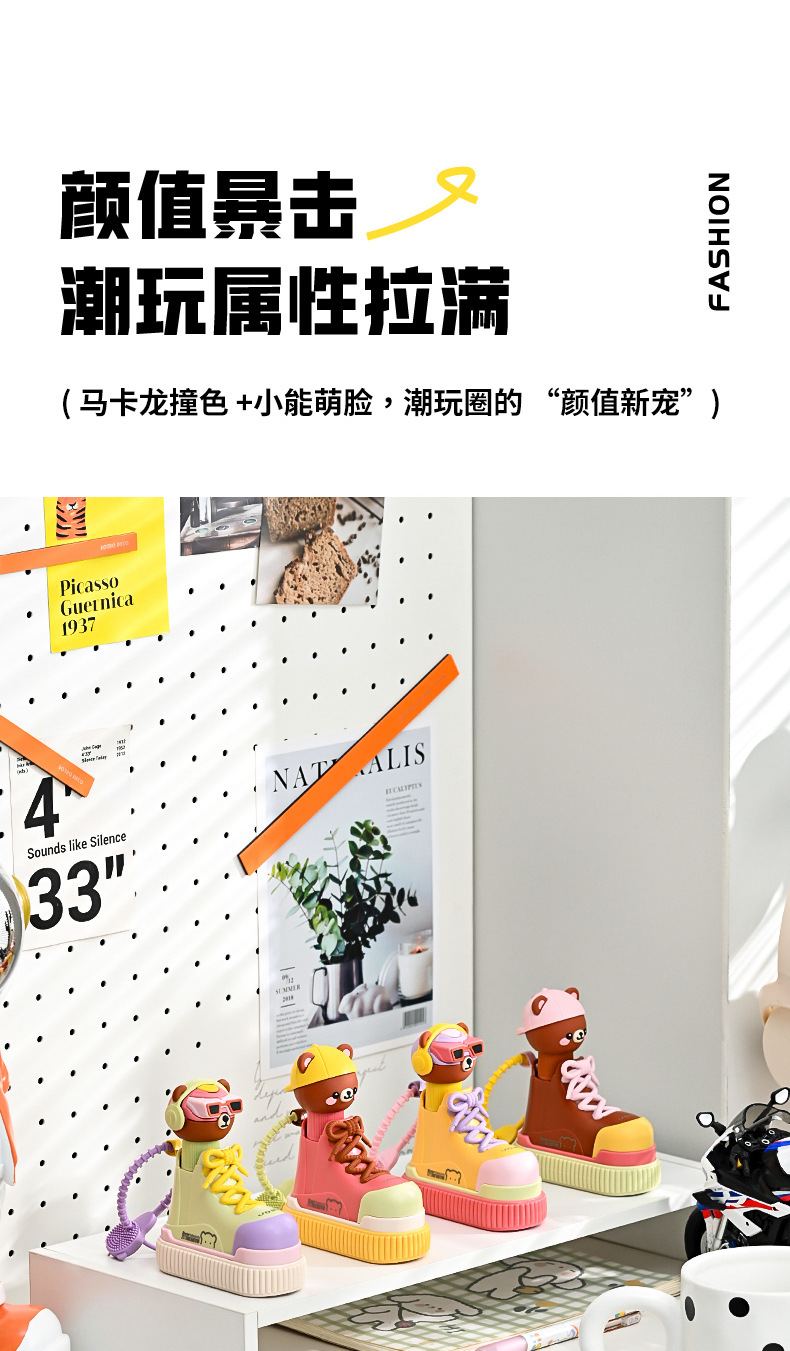 萌趣卡通软毛鞋刷家用清洁去污洗鞋神器多功能不伤鞋鞋油刷详情2