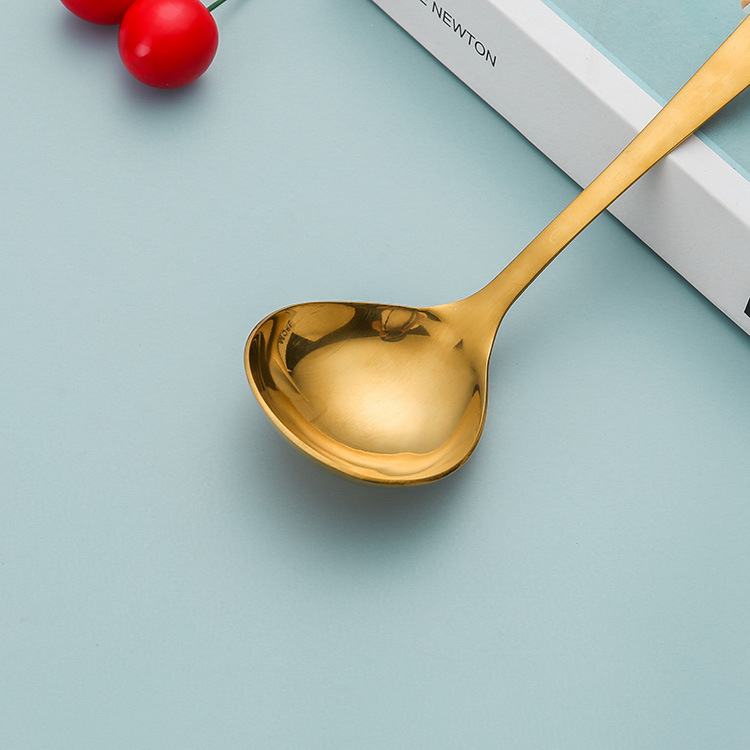韩式不锈钢小汤勺加厚不锈钢汤壳家用搅拌勺酱汁勺日式拉面勺餐具详情25