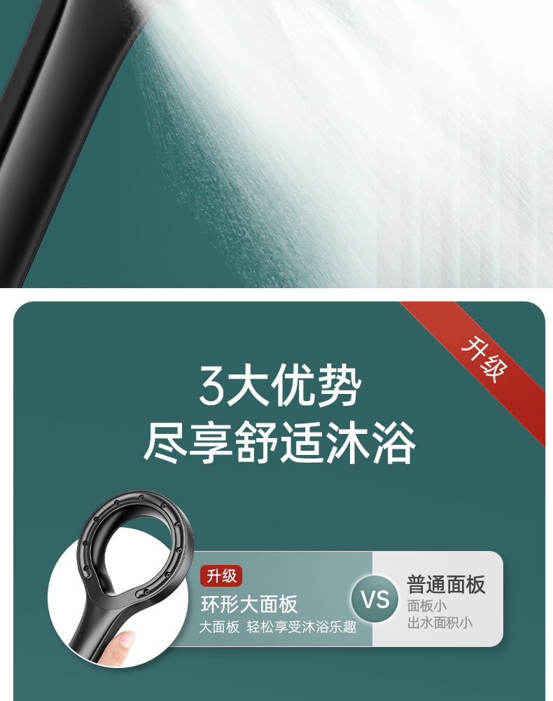 花洒喷头镂空淋浴增压家用浴室淋浴热水器洗澡淋雨莲蓬花晒头抖音详情2