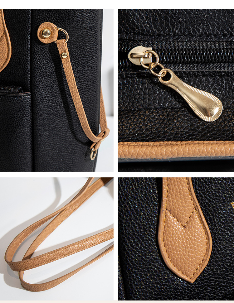 外贸货源厂经典购物袋油边托特包大号多色妈咪包大容量单肩女包详情17