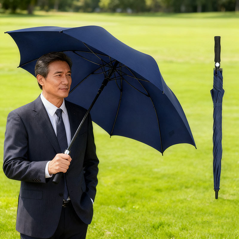 自动直杆高尔夫雨伞大号商务长柄伞广告伞太阳伞可印logo详情9