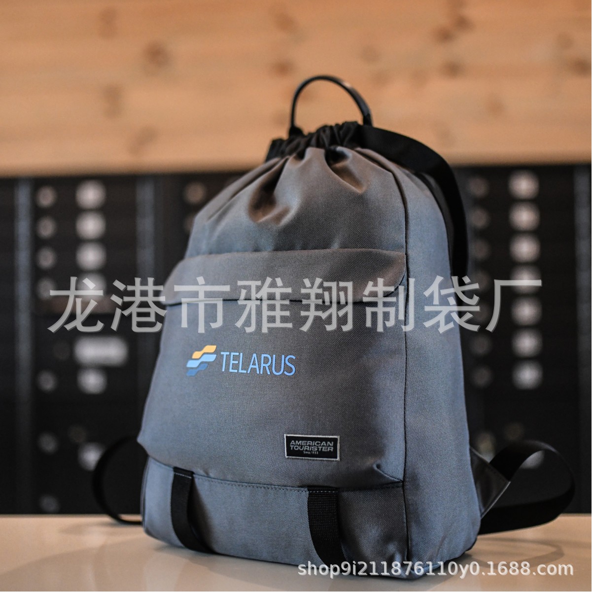 涤纶束口袋定制帆布棉抽绳双肩包马拉松运动培训牛津布球类收纳包详情20