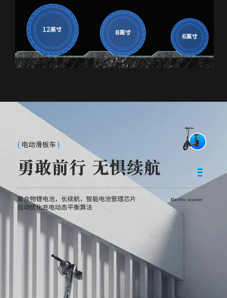 New foldable adult mini electric scooter, lithium battery high-range mobility scooter, mini Harley-Davidson electric scooter pic 8