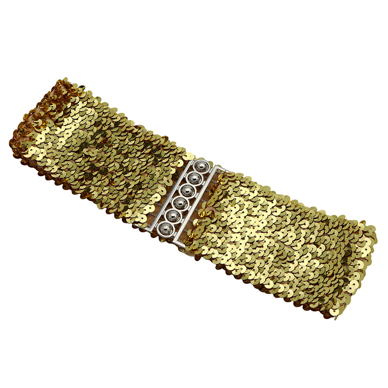 欧美风腰带女士高级感鱼鳞亮片腰封女式百搭装饰束腰外穿女裙腰封详情11