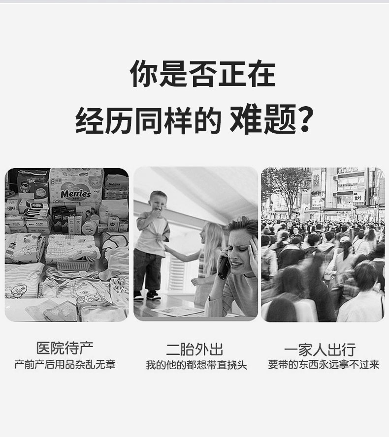 大容量妈咪包外出多功能宝妈收纳包保温铝箔独立奶仓便携母婴包详情2