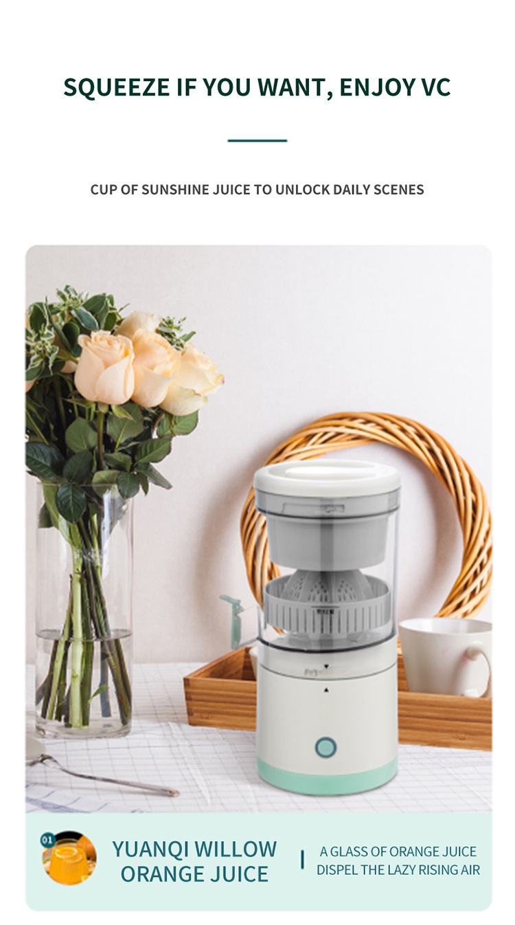 Cross-border new household electric high-appearance-level juicer, original juicer, wireless juicer, fruit processor, rechargeable press, multi-power juicer pic 18