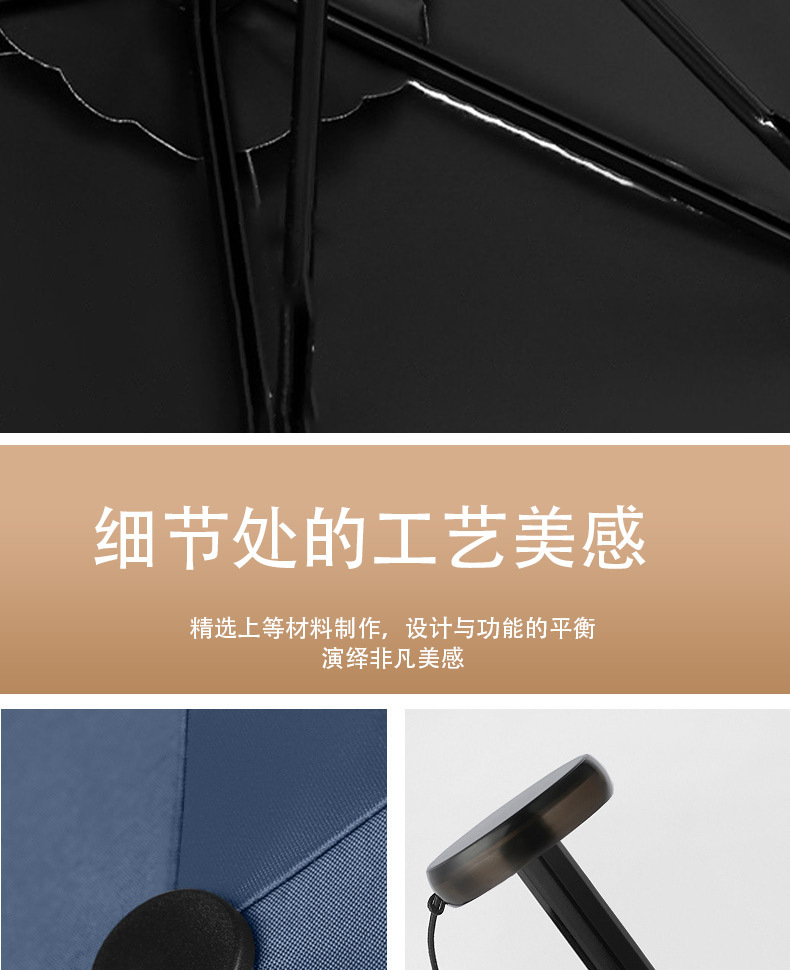 超轻三折碳纤维羽毛伞铅笔伞晴雨两用黑胶遮阳防晒太阳伞轻量伞详情7