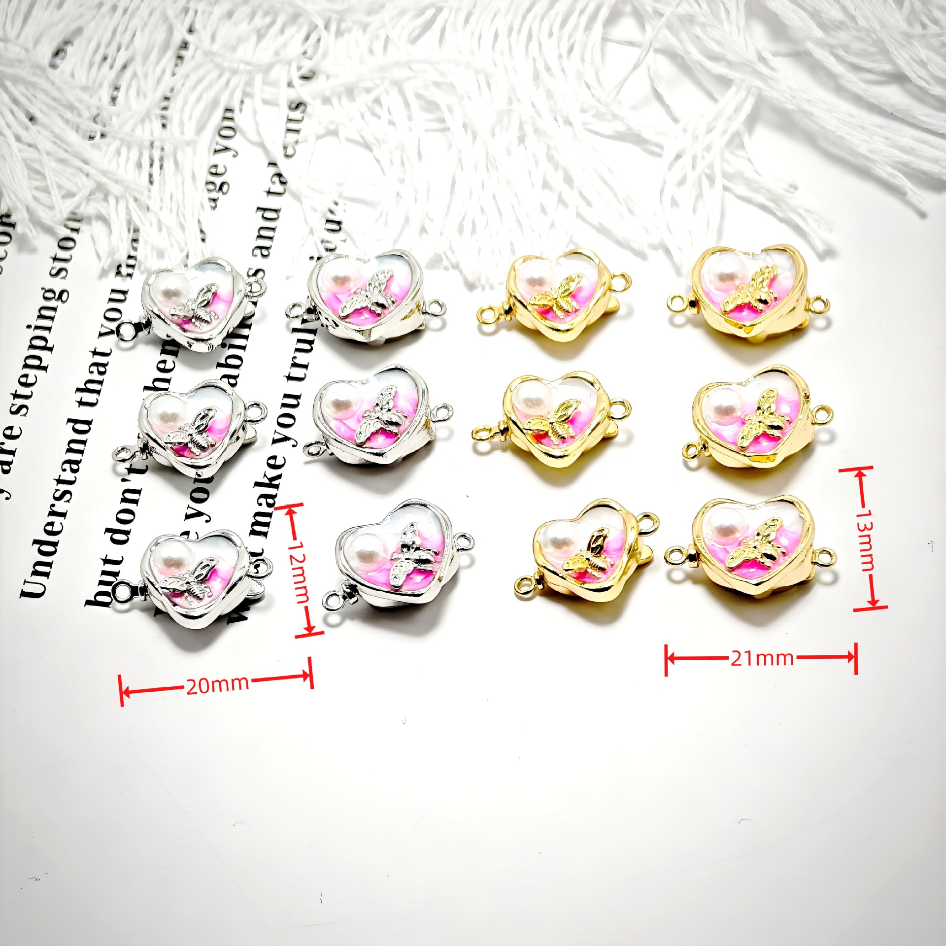 Retro oil paint-style flower intaglio clasp for jewelry accessories, simple and light luxury, vintage French oil-dripping clasp, high-end matching pic 2