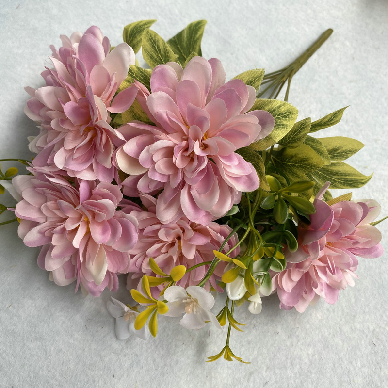 仿真9头千层菊家居场景装饰配景客厅会所摆放配饰假花摄影道具详情134