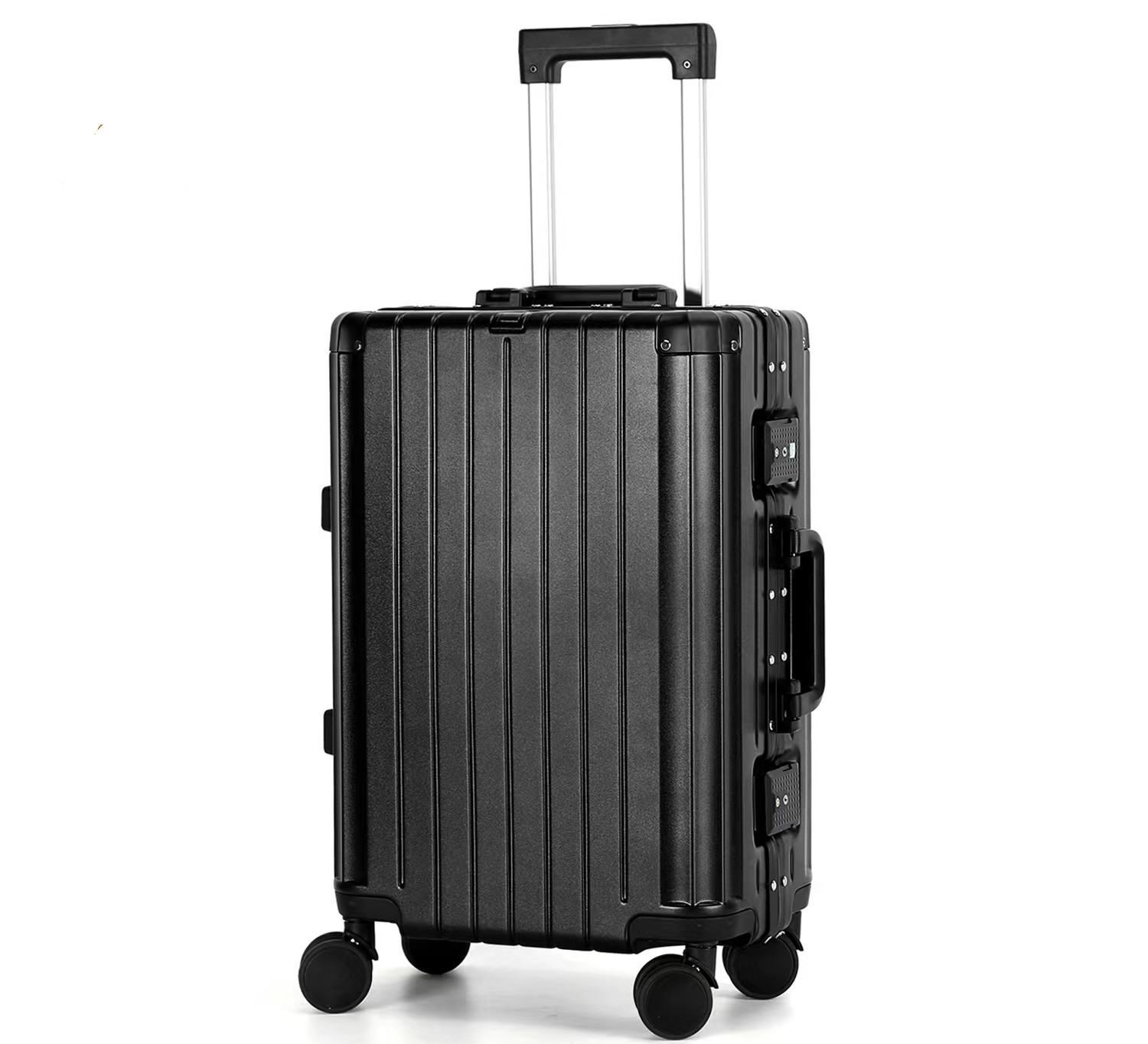 高颜值旅行箱万向轮拉杠箱男女通用行李箱多功能铝框密码箱大容量详情1