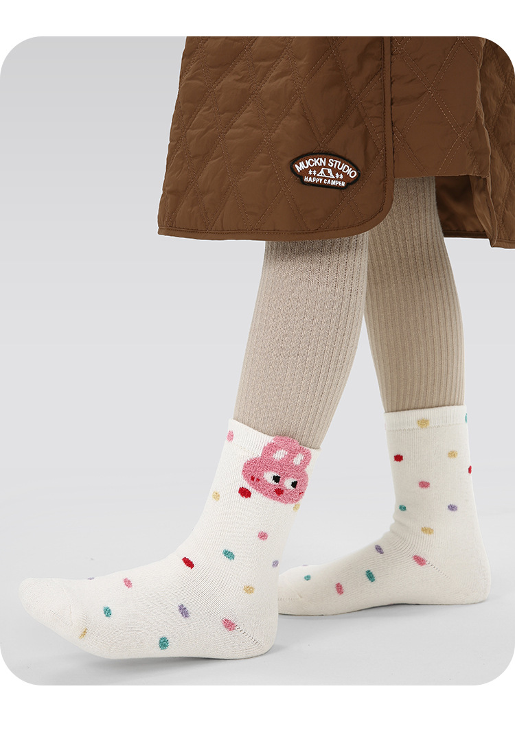 P05儿童秋冬袜子批发卡通萌酷小兔宝宝毛圈袜棉加厚保暖女童袜子详情20