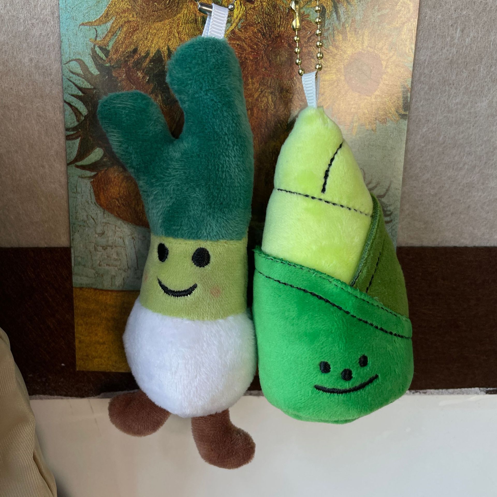 创意卡通可爱萌蔬菜竹笋小挂件毛绒公仔包包挂饰钥匙扣玩偶GJ225详情7